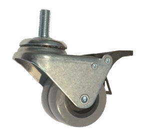 Caster wheels for a parasol base frame